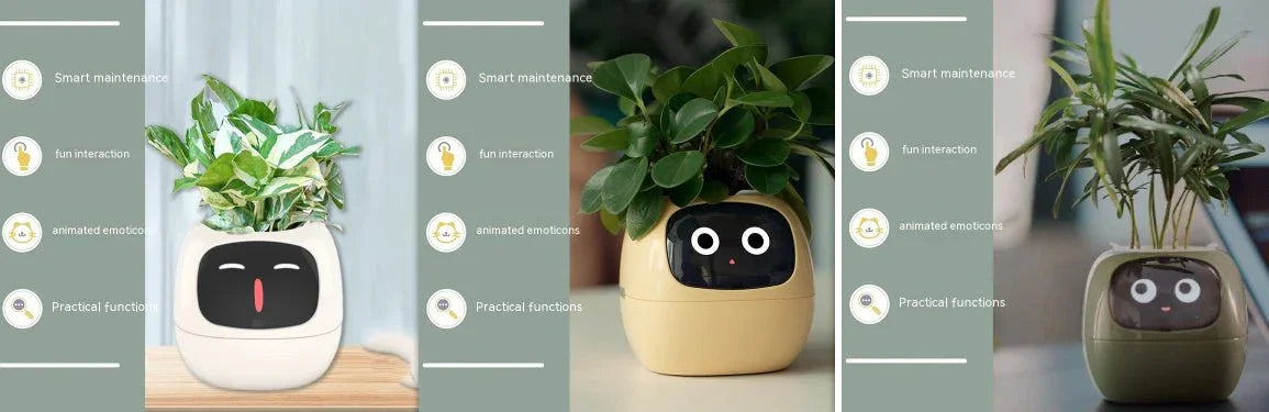 Smart Planter Endless Fun Over 49 Rich Expressions 7 Smart Sensors And AI Chips Make Raising Plants Easy And Fun - Show Gadgets