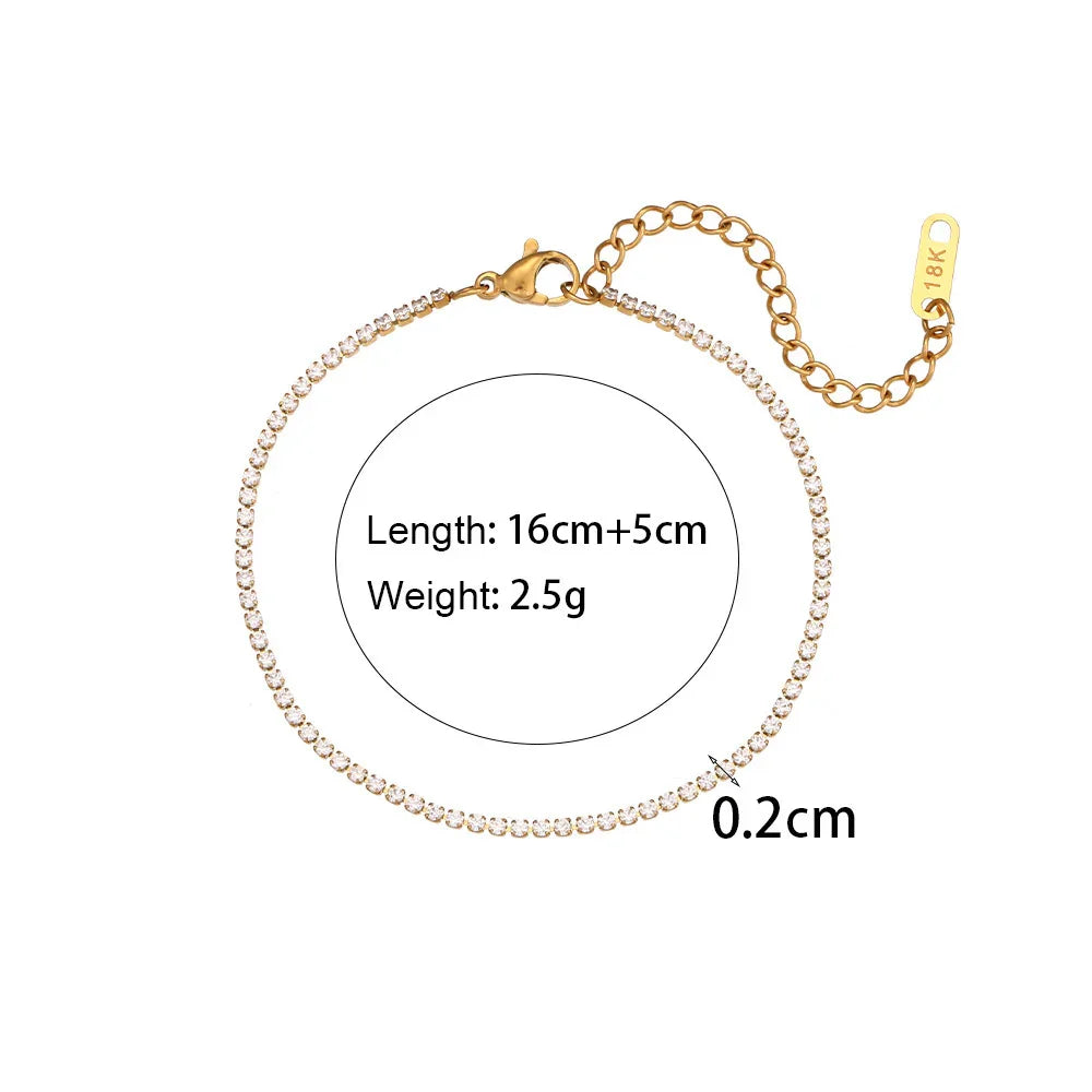 Stainless Steel Fashion Simple Bracelet & Necklace Ornament