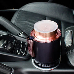 2 In1 Car Heating Cooling Cup 12V Smart Car Cup Holder Digital Temperature Display Drink Cup Warmer Cooler Mini Car Refrigerator - Show Gadgets