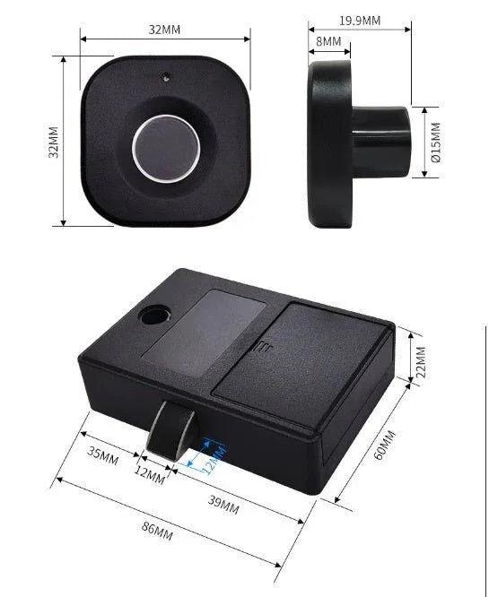 Smart Drawer Locker Wardrobe Electronic Office File Cabinet Dressing Cabinet Lock - Show Gadgets
