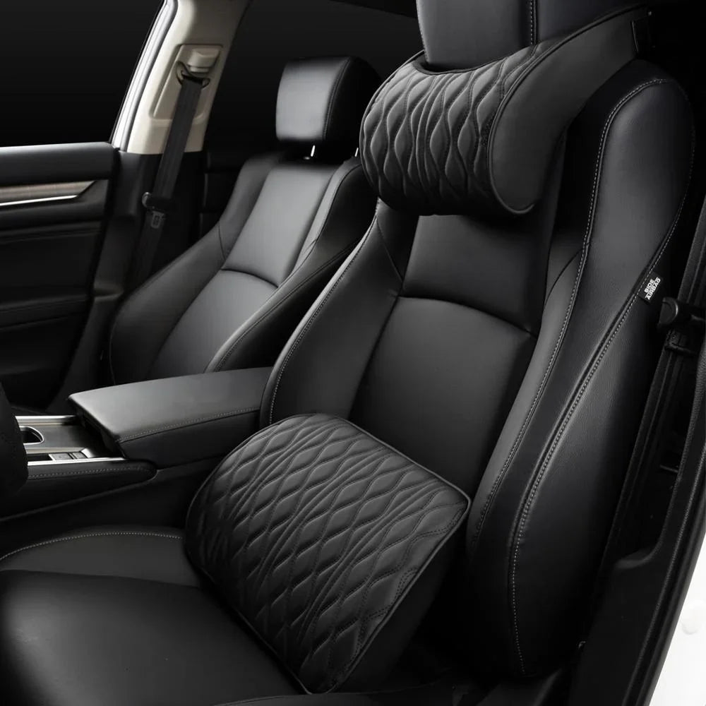 Car headrest, car neck pillow, backrest, car seat, universal car lumbar support set - Show Gadgets
