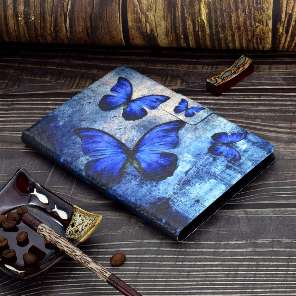Shock-proof Pattern Printing Card Slot Stand PU Leather Tablet Cover for iPad Mini / Mini 2 / Mini 3 / Mini 4 / mini (2019) 7.9 inch