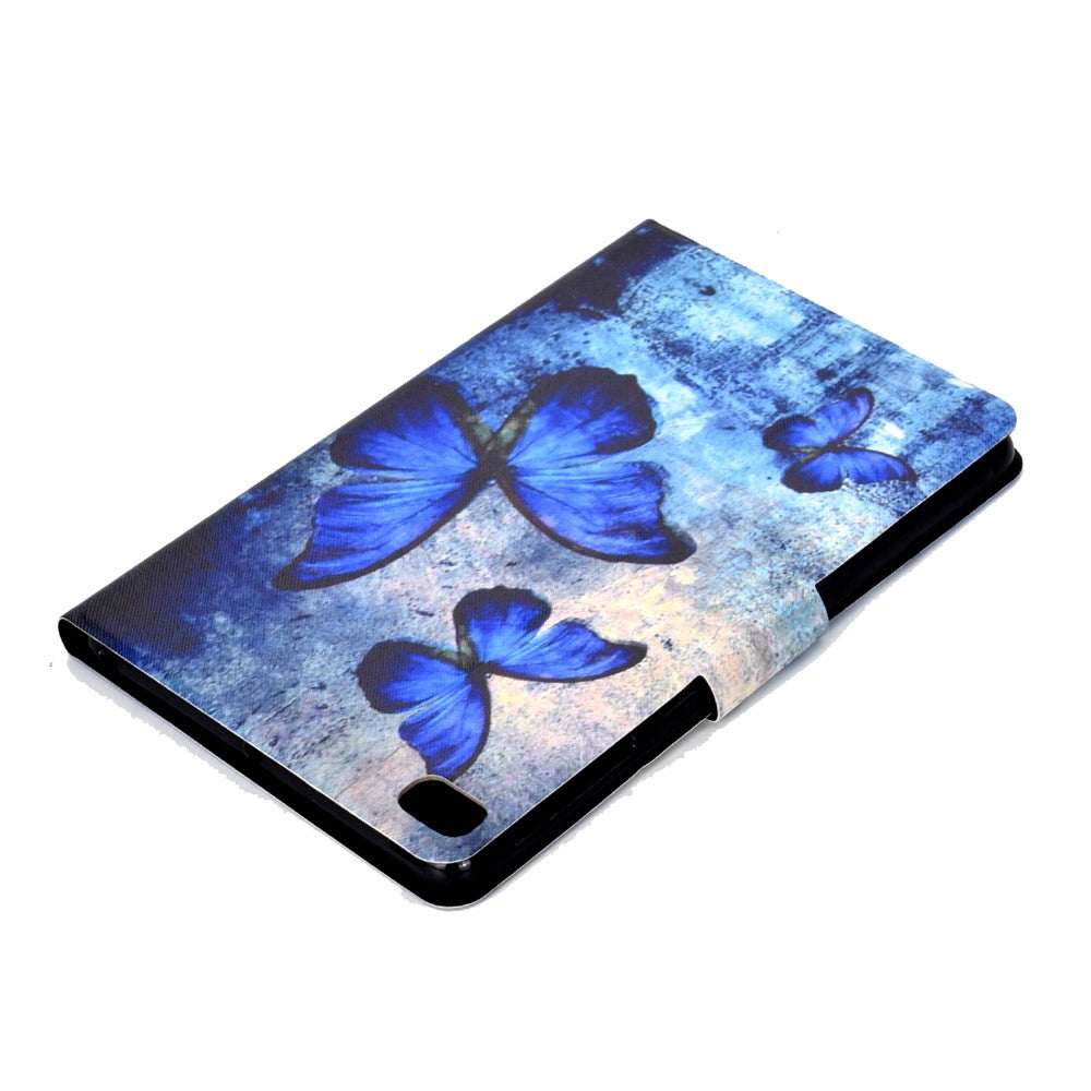 Shock-proof Pattern Printing Card Slot Stand PU Leather Tablet Cover for iPad Mini / Mini 2 / Mini 3 / Mini 4 / mini (2019) 7.9 inch