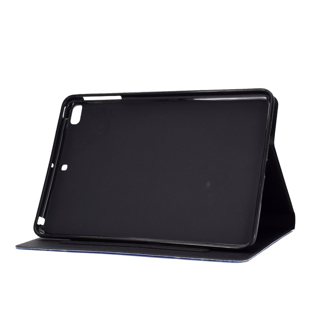 Shock-proof Pattern Printing Card Slot Stand PU Leather Tablet Cover for iPad Mini / Mini 2 / Mini 3 / Mini 4 / mini (2019) 7.9 inch