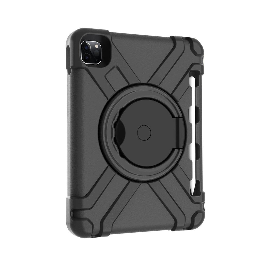 For Apple iPad Air (2020) / Air (2022) / Pro 11-inch (2022) / (2021) / (2020) 360-degree Swivel Kickstand PC + TPU Hybrid Tablet Case