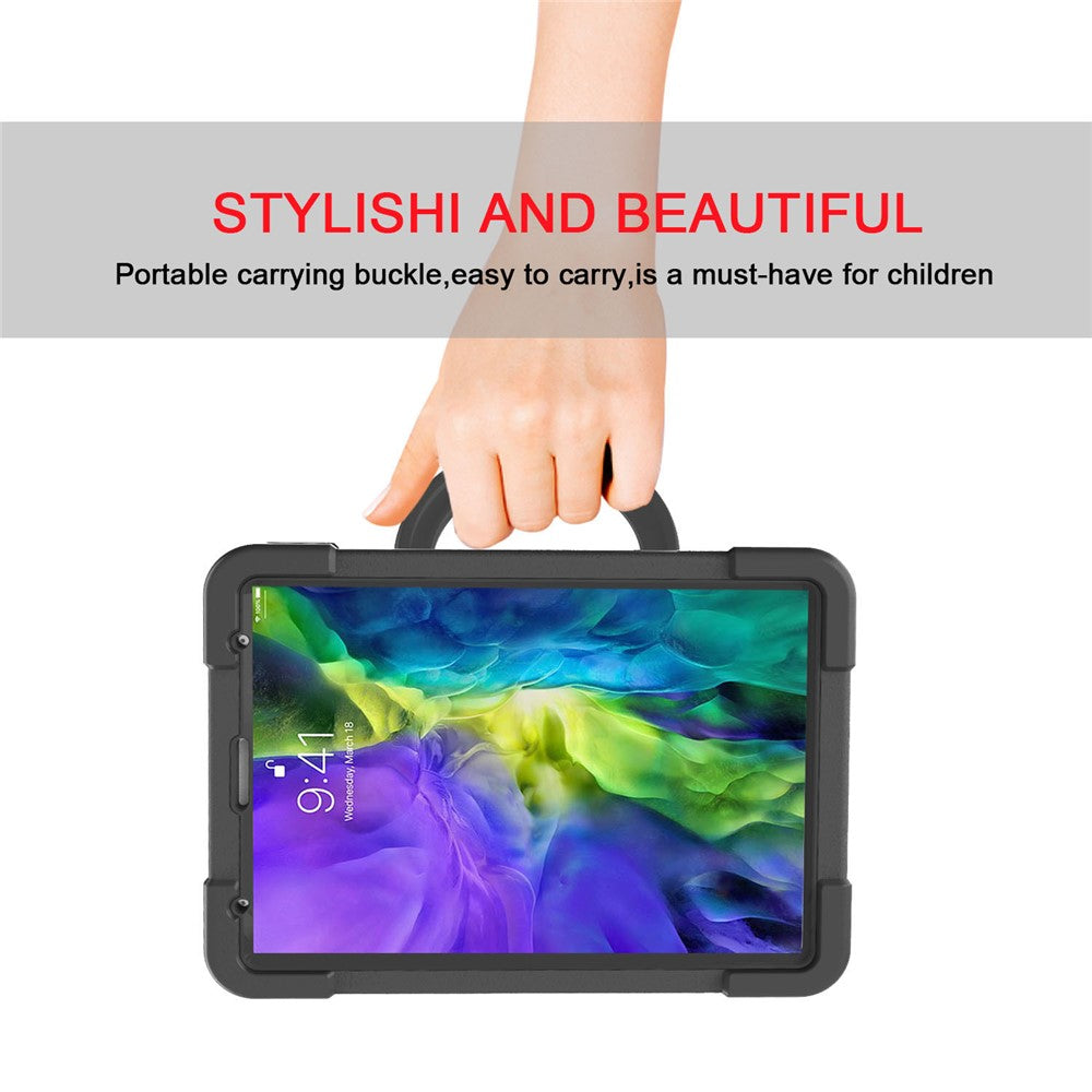 For Apple iPad Air (2020) / Air (2022) / Pro 11-inch (2022) / (2021) / (2020) 360-degree Swivel Kickstand PC + TPU Hybrid Tablet Case
