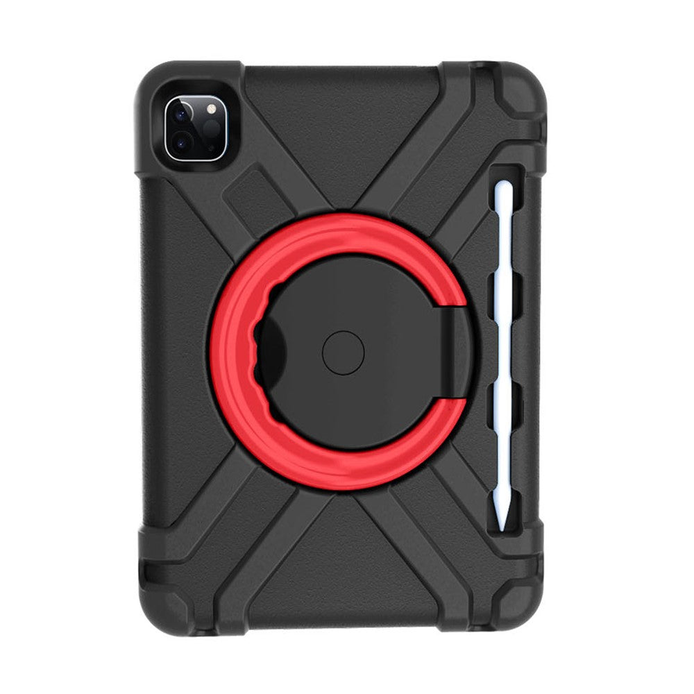 For Apple iPad Air (2020) / Air (2022) / Pro 11-inch (2022) / (2021) / (2020) 360-degree Swivel Kickstand PC + TPU Hybrid Tablet Case