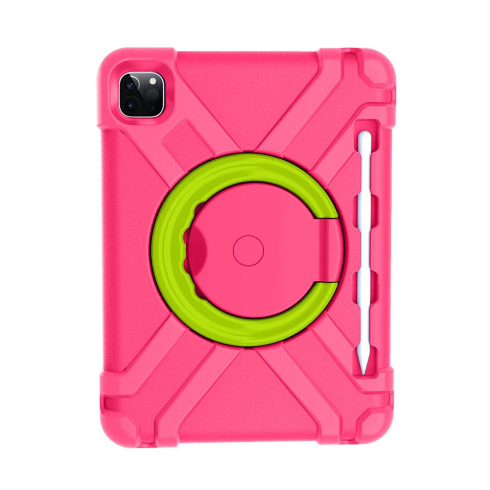 For Apple iPad Air (2020) / Air (2022) / Pro 11-inch (2022) / (2021) / (2020) 360-degree Swivel Kickstand PC + TPU Hybrid Tablet Case
