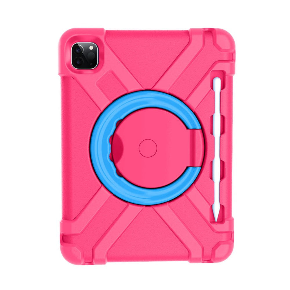 For Apple iPad Air (2020) / Air (2022) / Pro 11-inch (2022) / (2021) / (2020) 360-degree Swivel Kickstand PC + TPU Hybrid Tablet Case