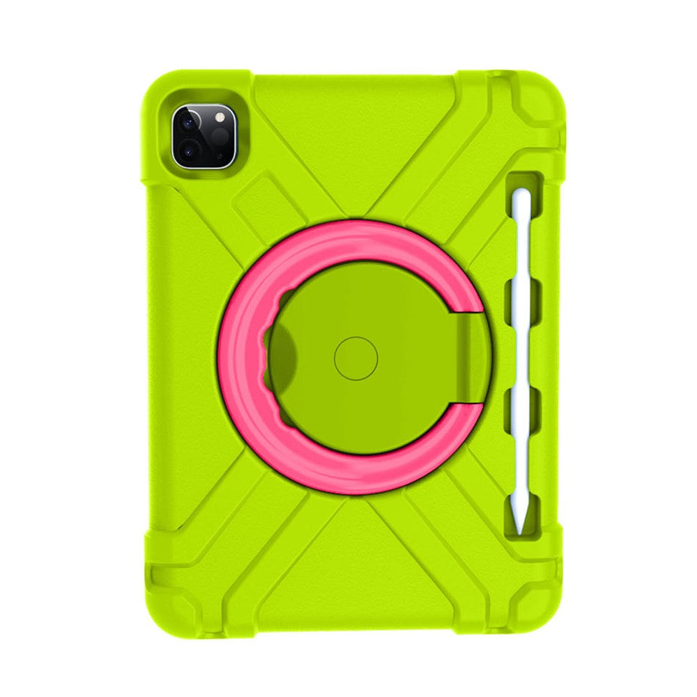 For Apple iPad Air (2020) / Air (2022) / Pro 11-inch (2022) / (2021) / (2020) 360-degree Swivel Kickstand PC + TPU Hybrid Tablet Case