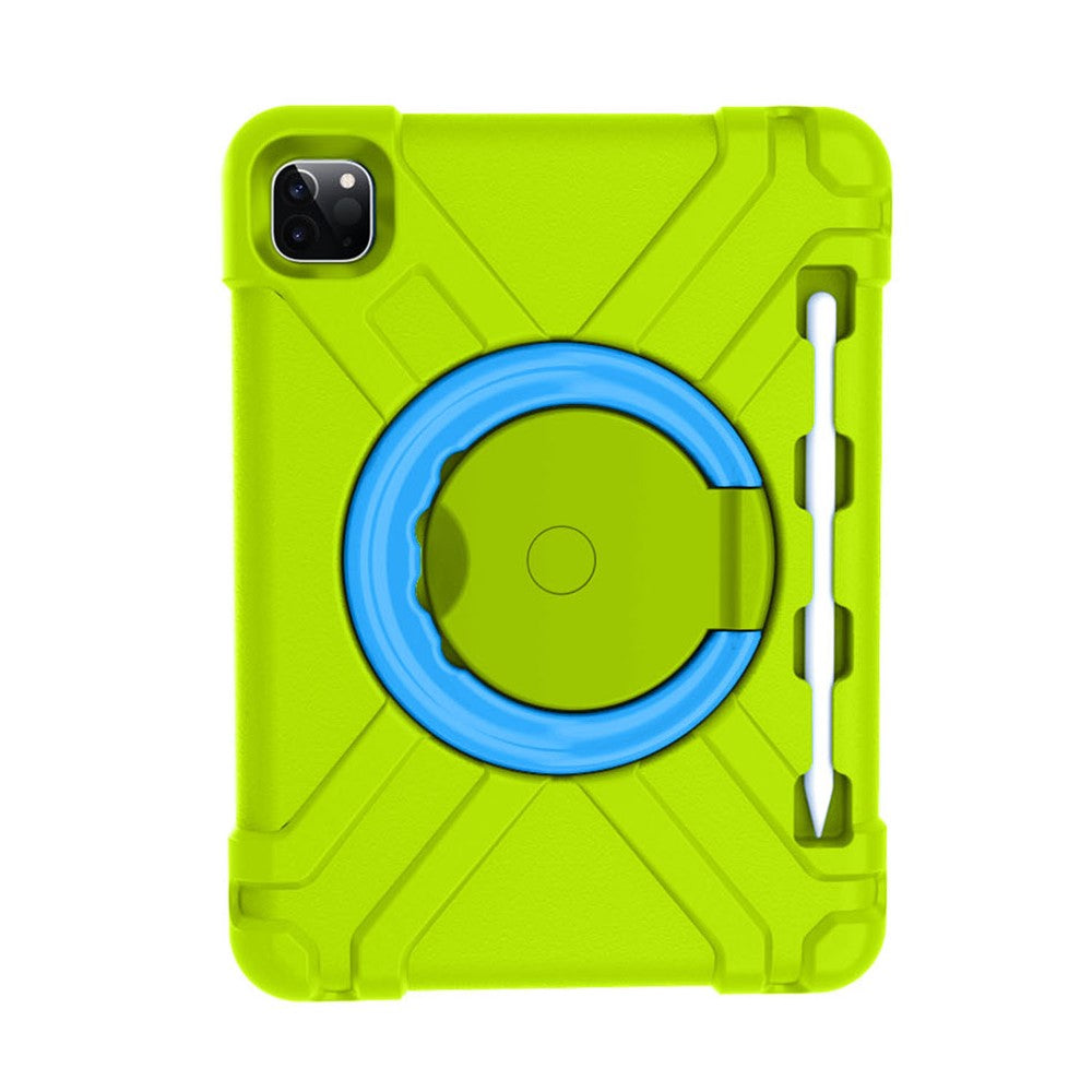 For Apple iPad Air (2020) / Air (2022) / Pro 11-inch (2022) / (2021) / (2020) 360-degree Swivel Kickstand PC + TPU Hybrid Tablet Case