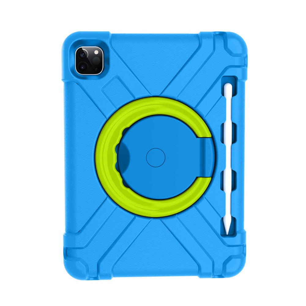 For Apple iPad Air (2020) / Air (2022) / Pro 11-inch (2022) / (2021) / (2020) 360-degree Swivel Kickstand PC + TPU Hybrid Tablet Case