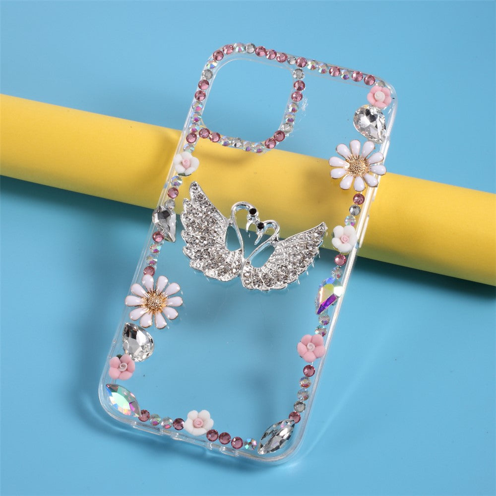 Rhinestone Decoration TPU Cover for iPhone 12 Pro/12
