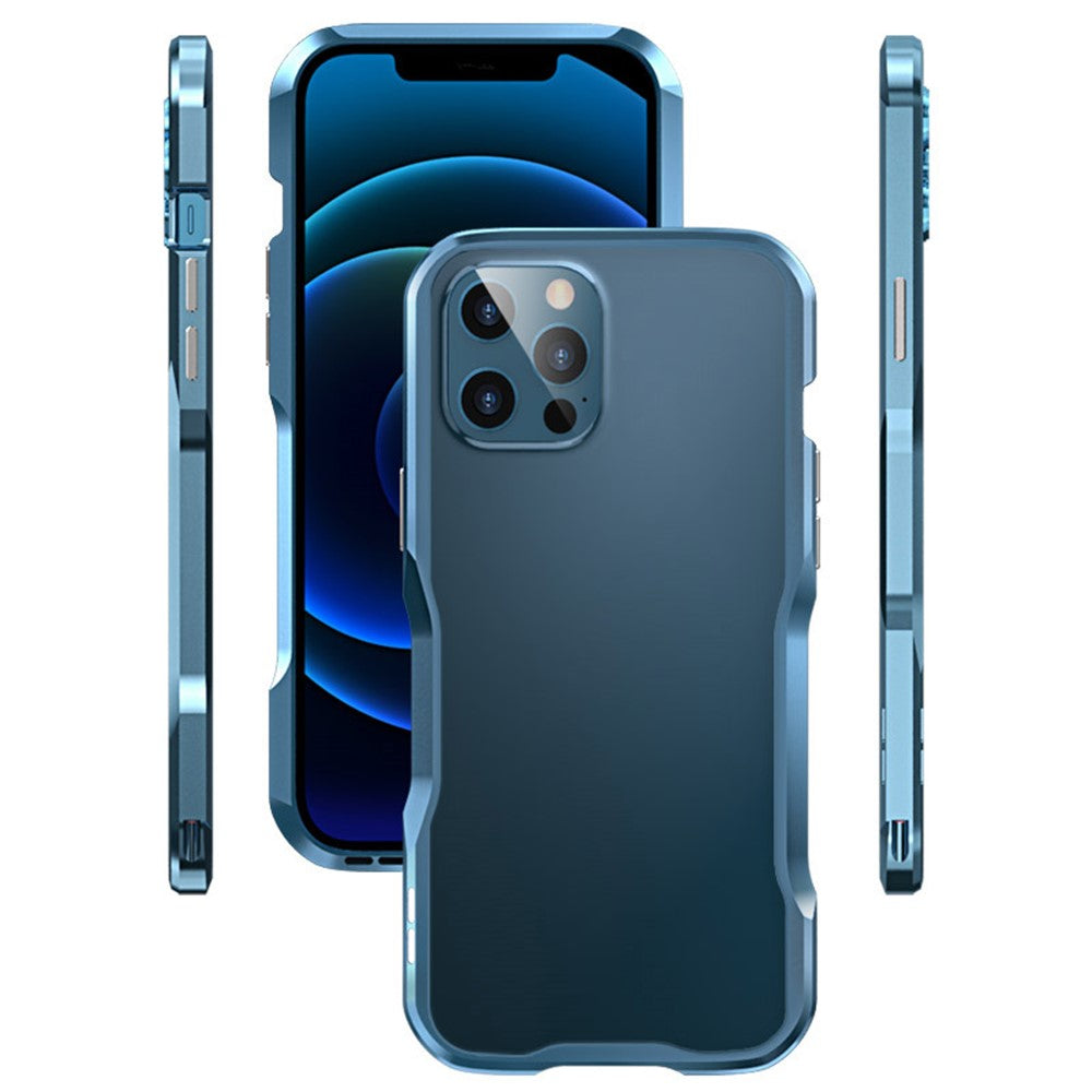 LUPHIE Metal Bumper Shell for iPhone 12 Mini
