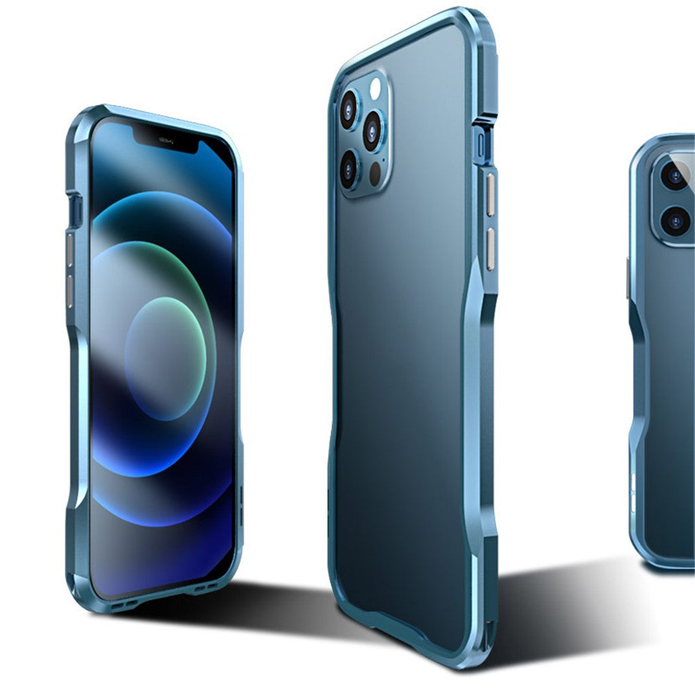 LUPHIE Metal Bumper Shell for iPhone 12 Mini