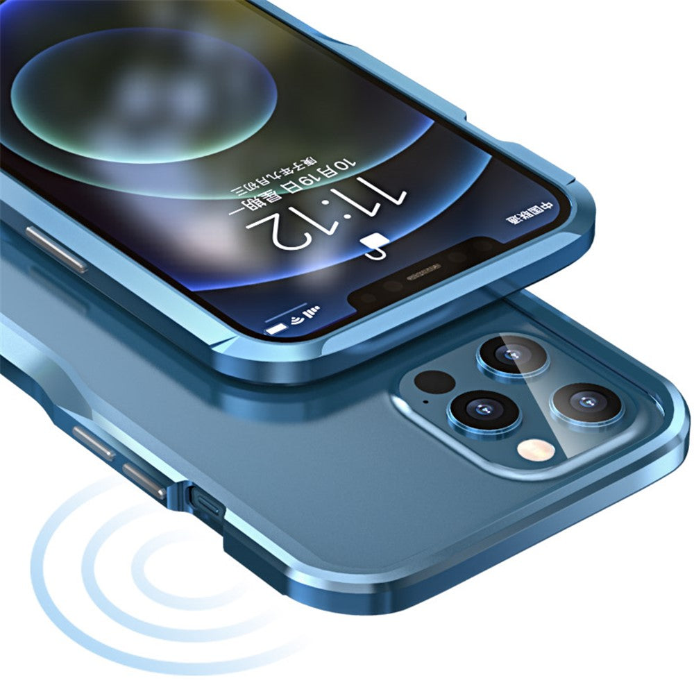 LUPHIE Metal Bumper Shell for iPhone 12 Mini