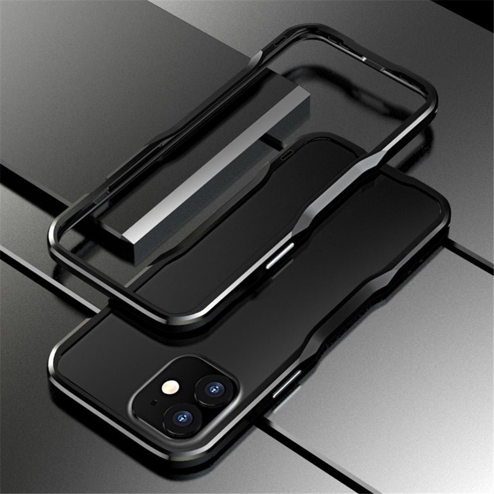 LUPHIE Metal Bumper Shell for iPhone 12 Mini
