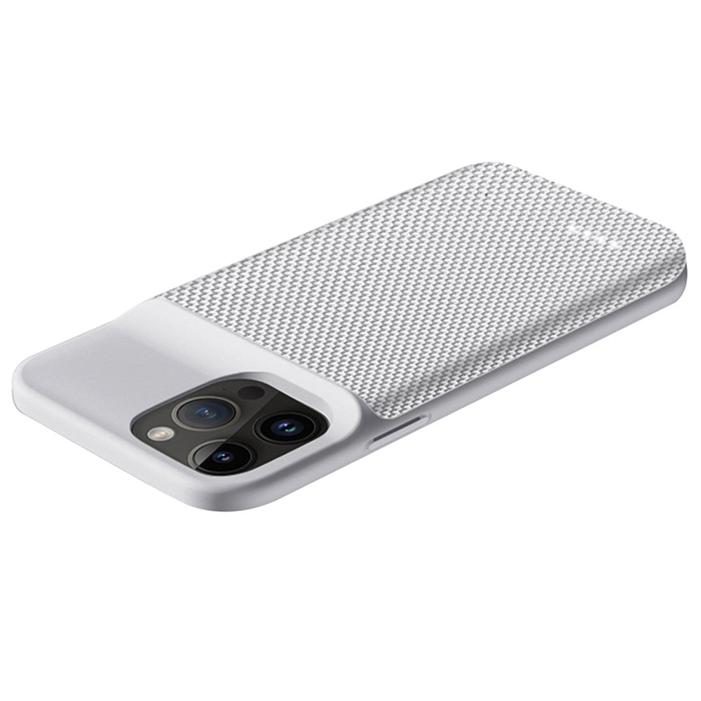 For iPhone 14 Pro Max 6800mAh Rechargeable Extended Battery Oxford Cloth Surface Phone Charger Back Case