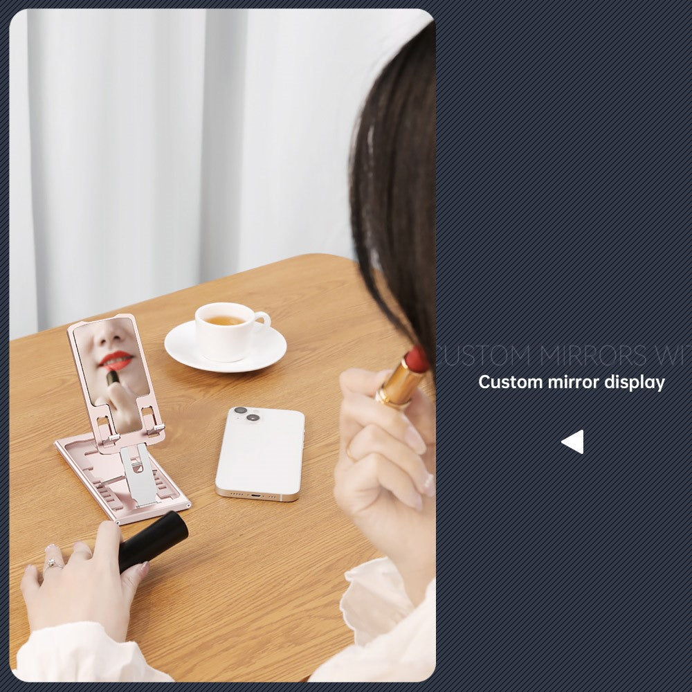R-JUST HZ16 Universal Foldable Desktop Mobile Phone Tablet Holder Bracket Adjustable Metal Stand
