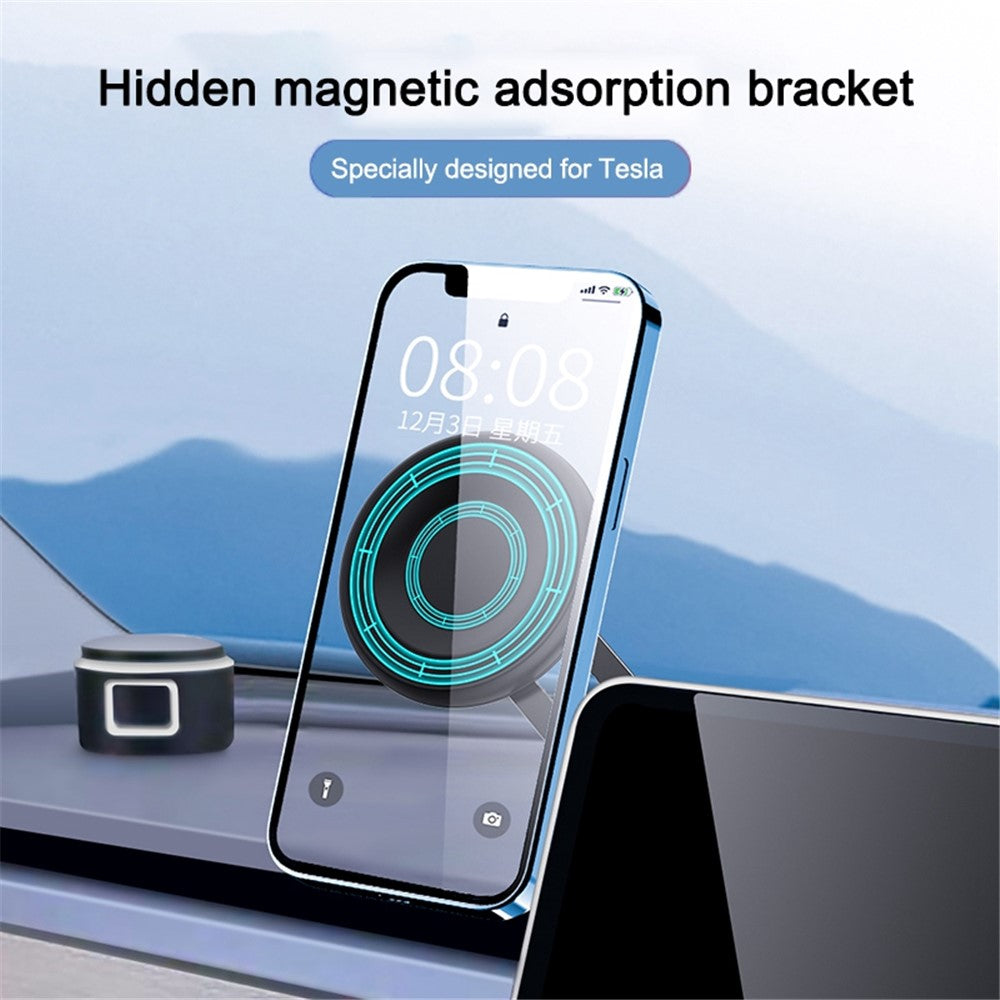 R-JUST HZ19 Magnetic-Absorbed Car Mount Cell Phone Holder Car Accessory for Tesla/SUV/Car/Electric Vehicles/Truck
