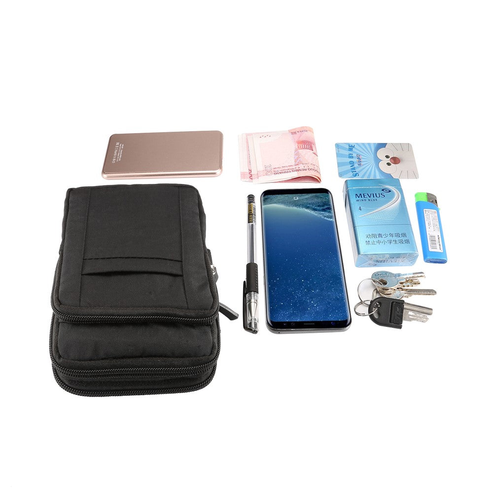 7-Inch Outdoor Tactical Mobile Pouch Waist Pack Utility Gadget Bag with Mobile Phone Holster
