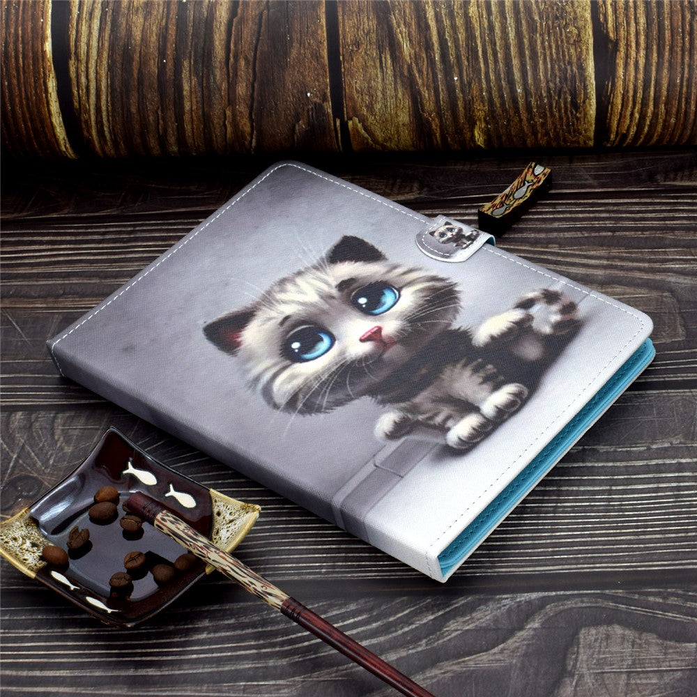 Patterned 10 inches Tablet Universal PU Leather Stand Case with Card Holder for iPad 9.7 (2018) / Microsoft Surface Go