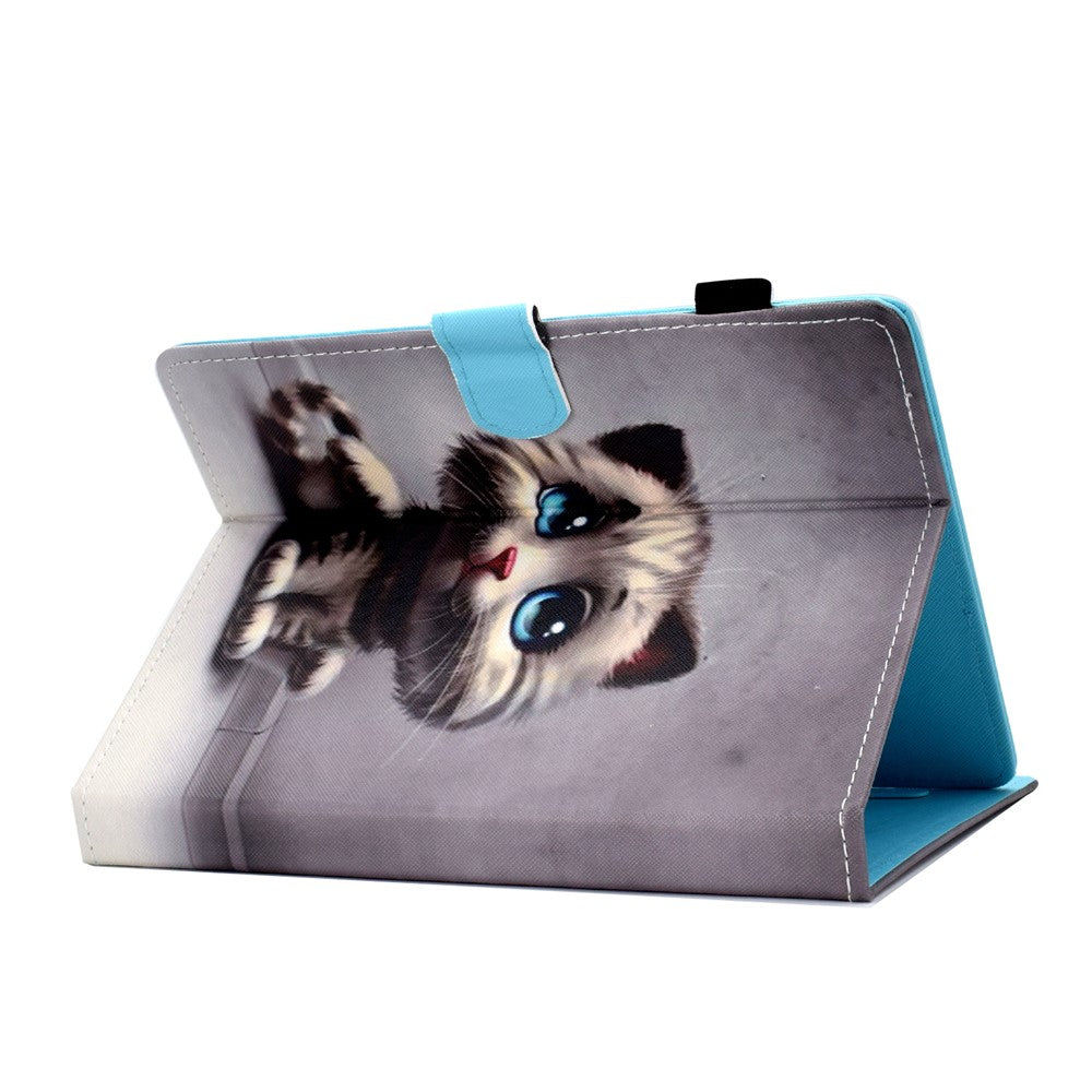 Patterned 10 inches Tablet Universal PU Leather Stand Case with Card Holder for iPad 9.7 (2018) / Microsoft Surface Go