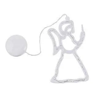 Christmas LED Suction Cup Chandelier Lights – Santa Claus, Elk & Snowman Window Decorations - Show Gadgets