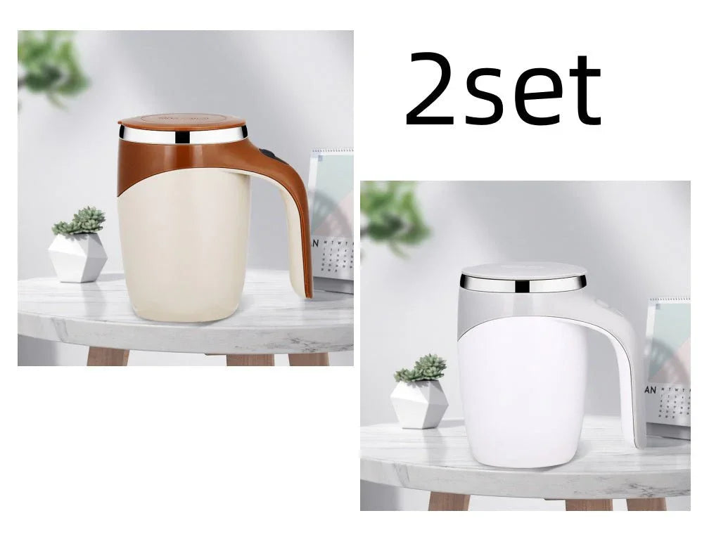 Rechargeable Model Automatic Stirring Cup Coffee Cup High Value Electric Stirring Cup Lazy Milkshake Rotating Magnetic Water Cup - Show Gadgets