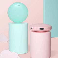 Compact Mini USB Hand Warmer and Power Bank with liquid lithium ion battery and plastic shell