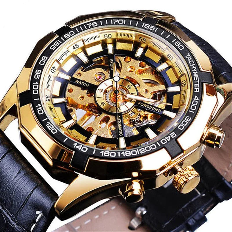 A Drop Shipping Forsining Watch Men's Fashion Casual Classic Popular Waterproof Manual Mechanical Watch - Show Gadgets