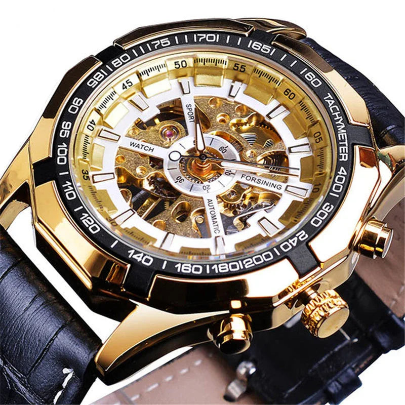 A Drop Shipping Forsining Watch Men's Fashion Casual Classic Popular Waterproof Manual Mechanical Watch - Show Gadgets