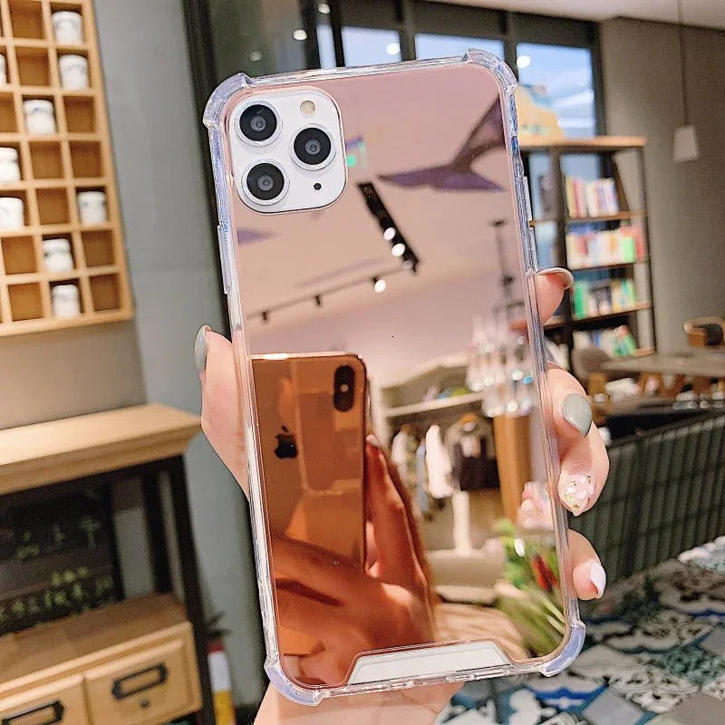 Mirror Phone Case Convenient Phone Case With Mirror - Show Gadgets