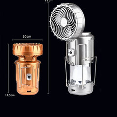 Solar Electric Fan Life Waterproof Panel Charging Double Switch Barbecues Camping Solar Electric Fan For Climbing - Show Gadgets