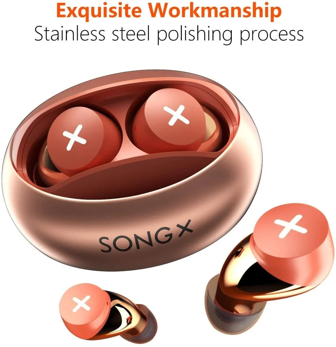 True Wireless Earbuds Noise Cancelling Bluetooth Headphones Waterproof with Star Loop Design - Show Gadgets