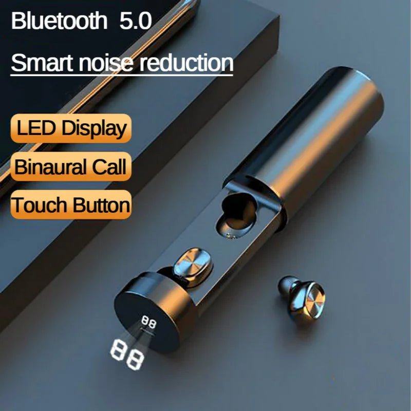 Bluetooth Earphone 5.0 Wireless 8D HIFI Sport MIC Earbuds Gaming Music Headset - Show Gadgets
