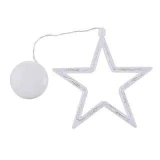 Christmas LED Suction Cup Chandelier Lights – Santa Claus, Elk & Snowman Window Decorations - Show Gadgets
