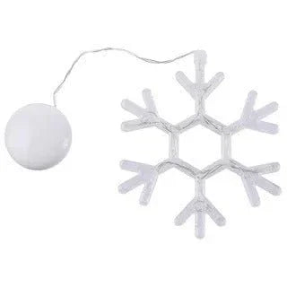 Christmas LED Suction Cup Chandelier Lights – Santa Claus, Elk & Snowman Window Decorations - Show Gadgets