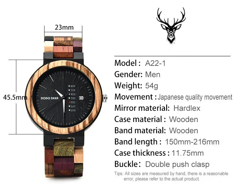 Wood Couple's European And American Style Calendar Watch - Show Gadgets