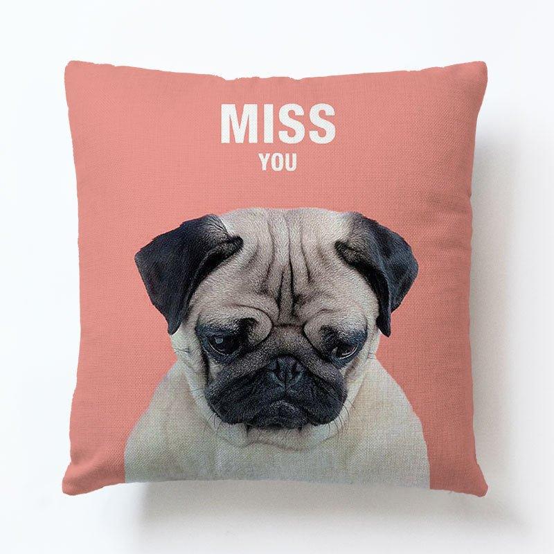 Dog linen pillow cases - Show Gadgets