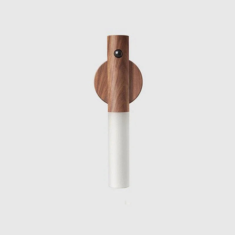 Auto LED USB Magnetic Wood Wireless Night Light Corridors Porch Lights PIR Motion Sensor Wall Light Cabinet Lamp - Show Gadgets