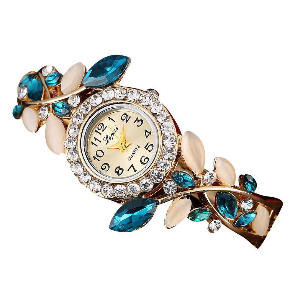 Trendy Diamond Colorful Crystal Women's Bracelet Watch - Show Gadgets