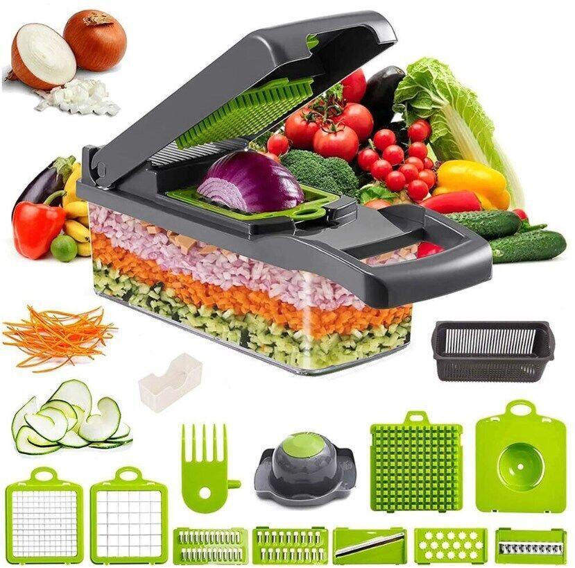 15 In 1 Vegetable Chopper, Salad Fruit Vegetable Food Chopper Slicer Peeler - Show Gadgets