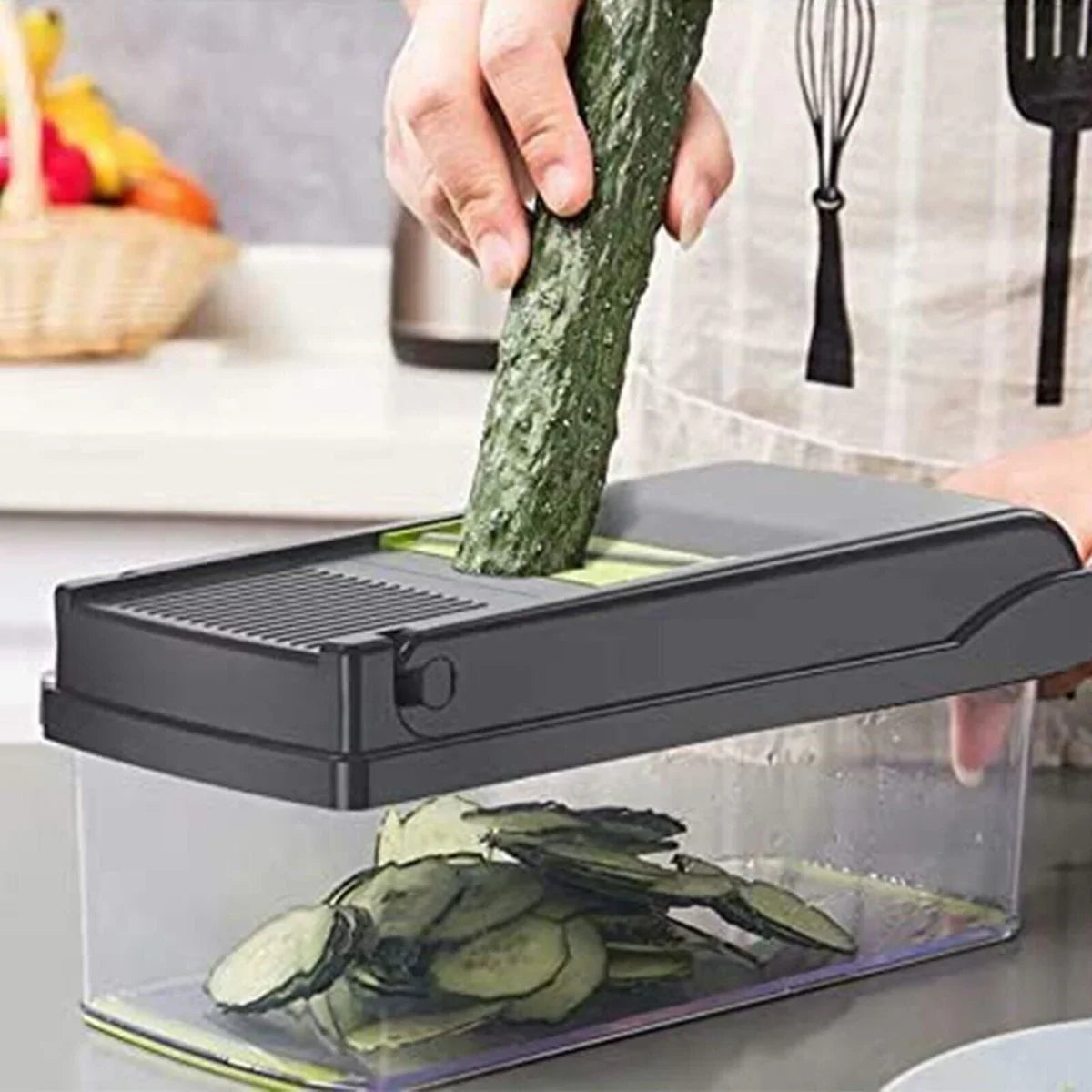 15 In 1 Vegetable Chopper, Salad Fruit Vegetable Food Chopper Slicer Peeler - Show Gadgets