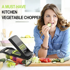 15 In 1 Vegetable Chopper, Salad Fruit Vegetable Food Chopper Slicer Peeler - Show Gadgets