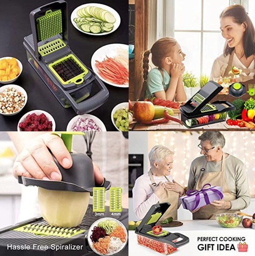 15 In 1 Vegetable Chopper, Salad Fruit Vegetable Food Chopper Slicer Peeler - Show Gadgets
