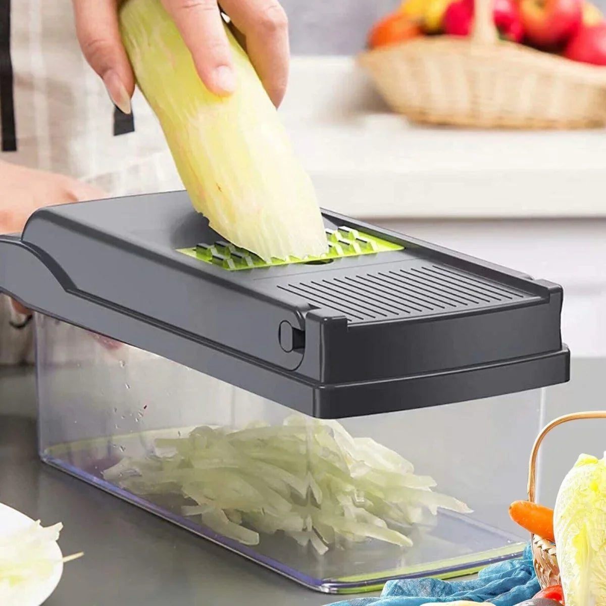 15 In 1 Vegetable Chopper, Salad Fruit Vegetable Food Chopper Slicer Peeler - Show Gadgets