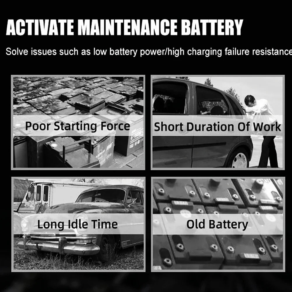 12V Intelligent Motorcycle Motorbike Car Battery Charger Automatic Smart Trickle - Show Gadgets