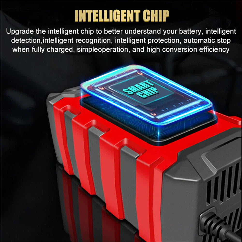 12V Intelligent Motorcycle Motorbike Car Battery Charger Automatic Smart Trickle - Show Gadgets