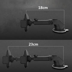 Car Phone Holder Long Rod Telescopic Car Dashboard Suction Cup Type - Show Gadgets